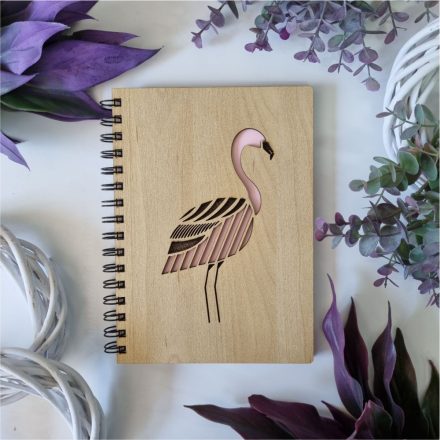 Flamingós füzet A5 rózsaszín